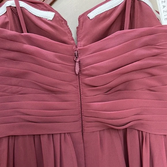 Azazie Lara style chiffon dress - Picture 5 of 8